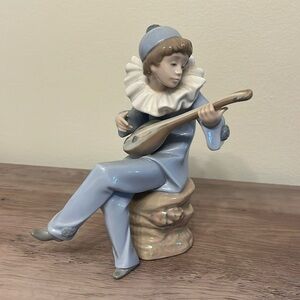 Vintage 1988 Nao Lladro Strumming Clown Pierrot / Pierott Figure Figurine No Box